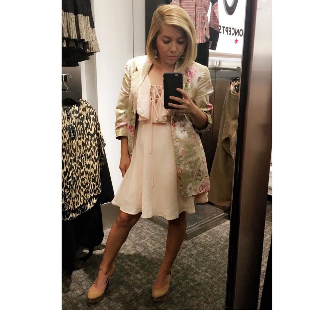 Baby pink dress